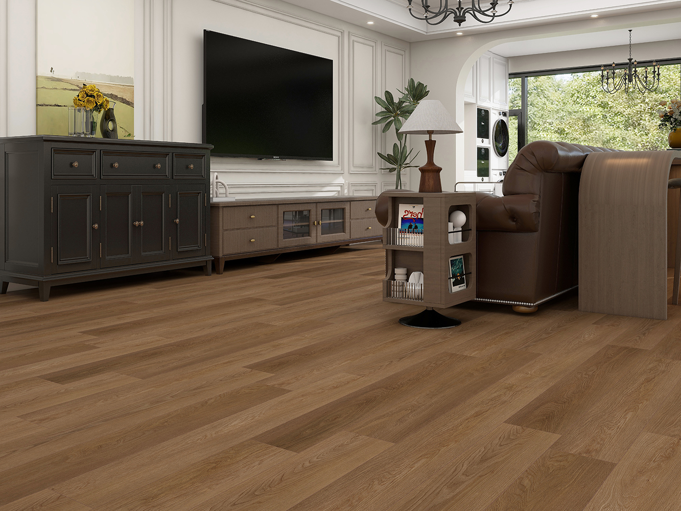 12EX51 Кварцвинил клеевой STRONG STEP Эксперт 178x1219x2,5 Шоколад